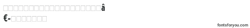 フォントErbarLtBoldCondensed – ヘブライ文字