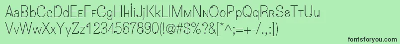 Dropsc Font – Black Fonts on Green Background