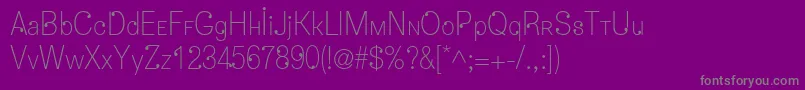 Dropsc-Schriftart – Graue Schriften auf violettem Hintergrund