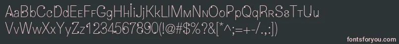 Dropsc Font – Pink Fonts on Black Background