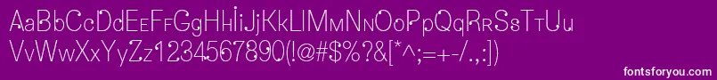 Dropsc Font – White Fonts on Purple Background