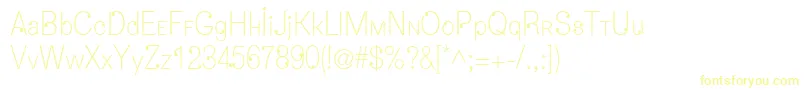 Dropsc Font – Yellow Fonts on White Background