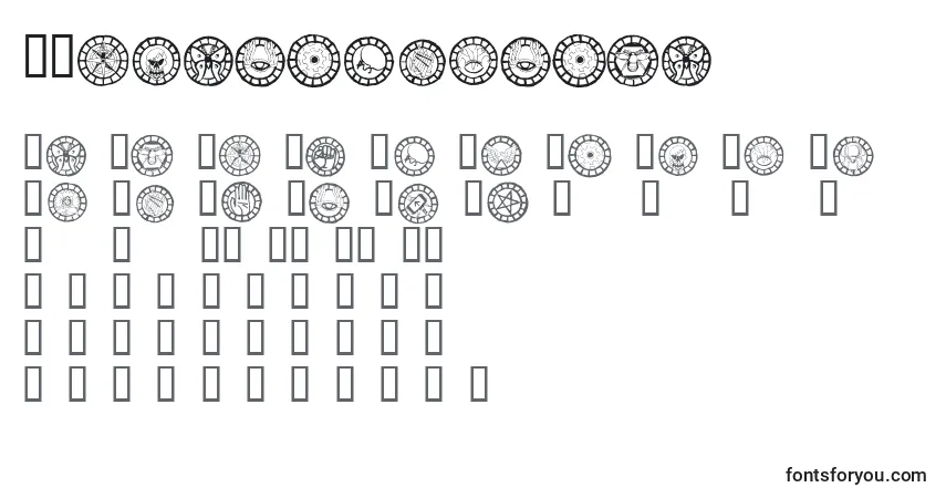 Fuente Wwchangelingbats - alfabeto, números, caracteres especiales
