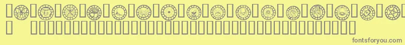 Más sobre la fuente Wwchangelingbats fuente Wwchangelingbats – Fuentes Grises Sobre Fondo Amarillo