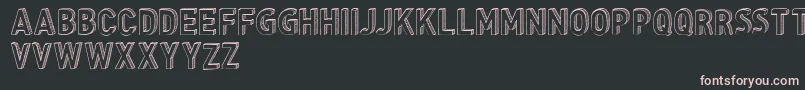 CfthreedimensionspersonalR Font – Pink Fonts on Black Background