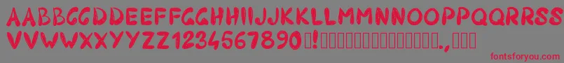 Шрифт Pw403 – красные шрифты на сером фоне