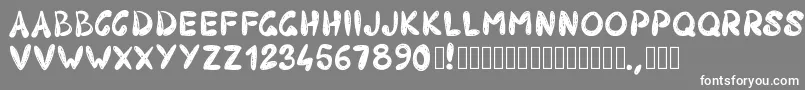 フォントPw403 – 灰色の背景に白い文字