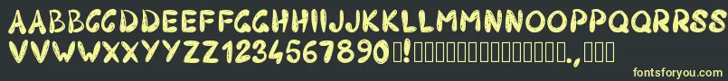 More about Pw403 Font Pw403 Font – Yellow Fonts on Black Background