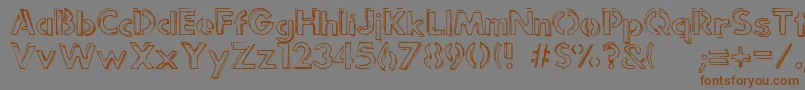 More about Punkrockrum Font Punkrockrum Font – Brown Fonts on Gray Background