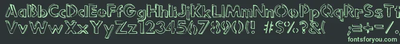 Punkrockrum Font – Green Fonts on Black Background