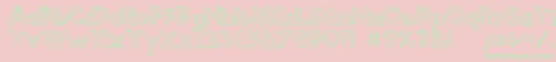 En savoir plus sur la police Punkrockrum Police Punkrockrum – polices vertes sur fond rose