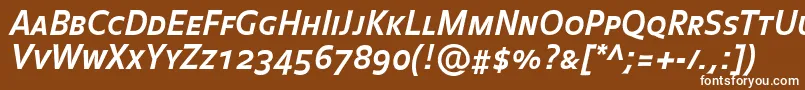 Подробнее о шрифте BalanceboldCapsitalic Шрифт BalanceboldCapsitalic – белые шрифты на коричневом фоне