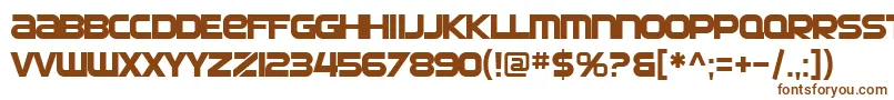 Шрифт SfAutomaton – коричневые шрифты на белом фоне