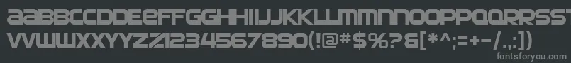 SfAutomaton Font – Gray Fonts on Black Background