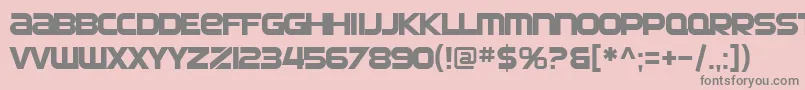 SfAutomaton Font – Gray Fonts on Pink Background