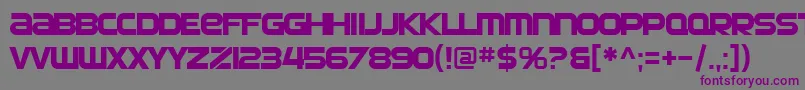 Шрифт SfAutomaton – фиолетовые шрифты на сером фоне