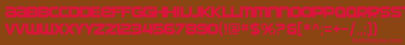 SfAutomaton Font – Red Fonts on Brown Background