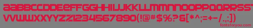 SfAutomaton Font – Red Fonts on Gray Background