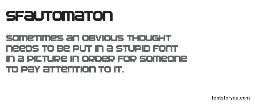 SfAutomaton Font