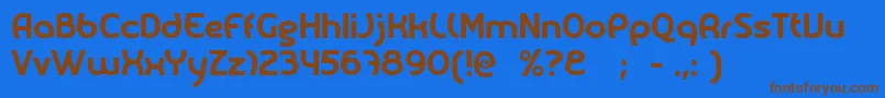 Шрифт Melody – коричневые шрифты на синем фоне