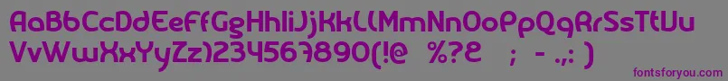 Шрифт Melody – фиолетовые шрифты на сером фоне