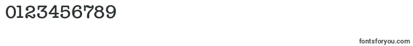 TypewriterserialMediumRegular Font – Fonts for Numbers and Digits