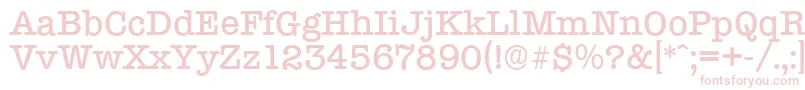 TypewriterserialMediumRegular Font – Pink Fonts