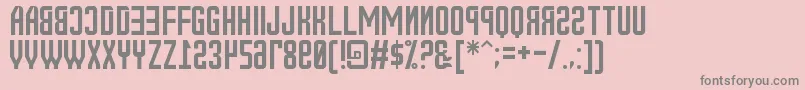 フォントNewRussia2108St – ピンクの背景に灰色の文字