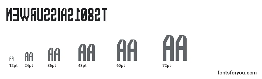 Размеры шрифта NewRussia2108St