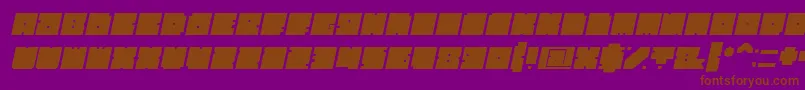 fuente BlockBoldItalic – Fuentes Marrones Sobre Fondo Morado
