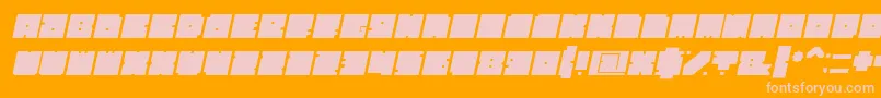 Más sobre la fuente BlockBoldItalic fuente BlockBoldItalic – Fuentes Rosadas Sobre Fondo Naranja