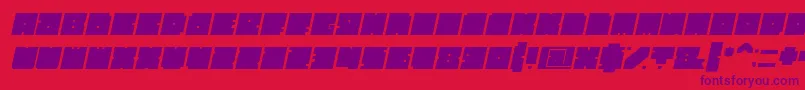 Шрифт BlockBoldItalic – фиолетовые шрифты на красном фоне