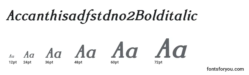 Размеры шрифта Accanthisadfstdno2Bolditalic