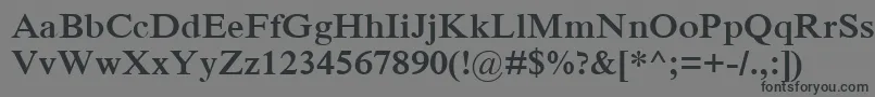 IskoolapotaBold Font – Black Fonts on Gray Background