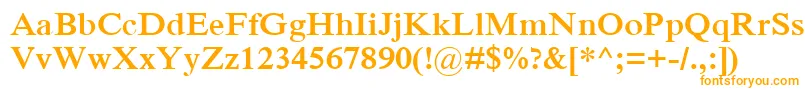 IskoolapotaBold Font – Orange Fonts on White Background