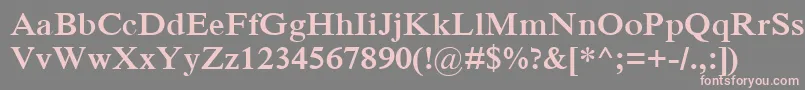 IskoolapotaBold Font – Pink Fonts on Gray Background