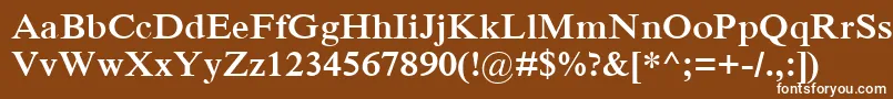 IskoolapotaBold Font – White Fonts on Brown Background