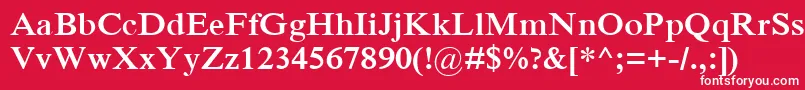 IskoolapotaBold Font – White Fonts on Red Background