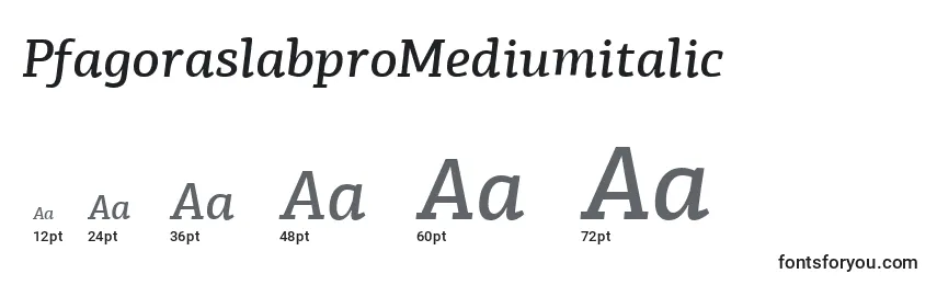 Размеры шрифта PfagoraslabproMediumitalic