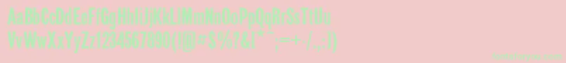 GazetaSansSerifPlain Font – Green Fonts on Pink Background