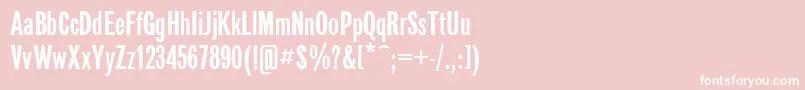 GazetaSansSerifPlain Font – White Fonts on Pink Background