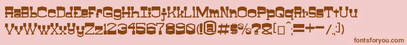 ClayfeetV0.0.1 Font – Brown Fonts on Pink Background