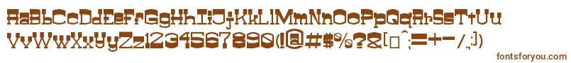 Шрифт ClayfeetV0.0.1 – коричневые шрифты на белом фоне