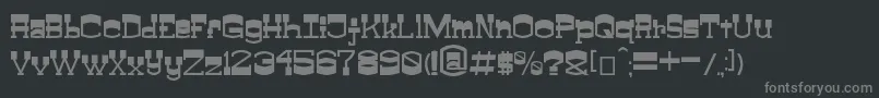 Weitere Informationen zur ClayfeetV0.0.1-Schriftart ClayfeetV0.0.1-Schriftart – Graue Schriften auf schwarzem Hintergrund