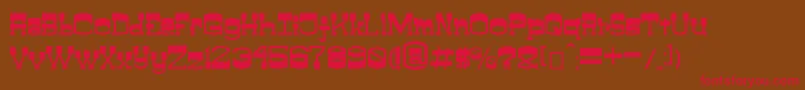 ClayfeetV0.0.1 Font – Red Fonts on Brown Background