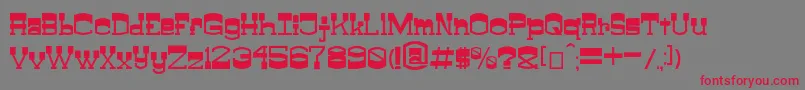ClayfeetV0.0.1 Font – Red Fonts on Gray Background