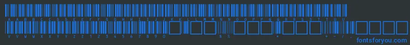 C39hrp36dlttNormal Font – Blue Fonts on Black Background