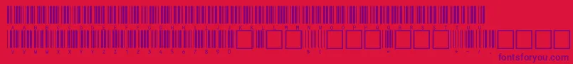 C39hrp36dlttNormal Font – Purple Fonts on Red Background