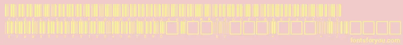 C39hrp36dlttNormal Font – Yellow Fonts on Pink Background