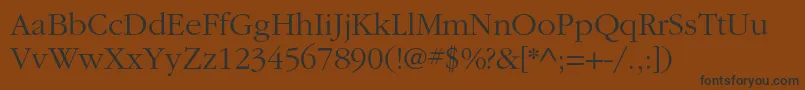 Шрифт ItcgaramondstdLt – чёрные шрифты на коричневом фоне